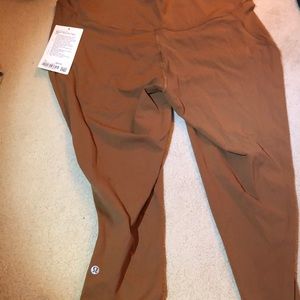 Lululemon light brown leggings, size 18
